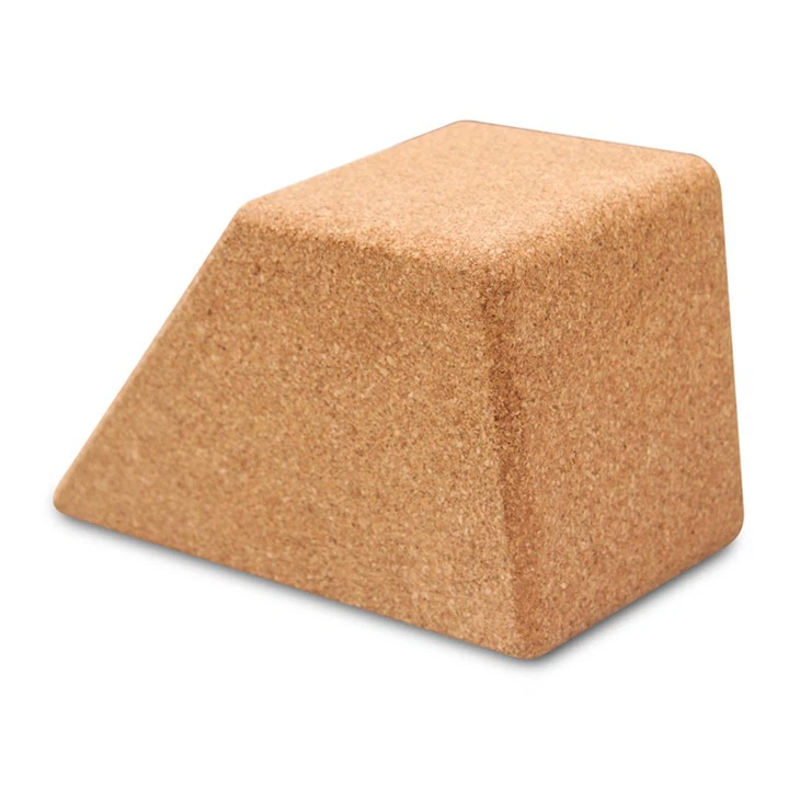 Factory Custom Wedge-shape Cork Yoga Blocks
